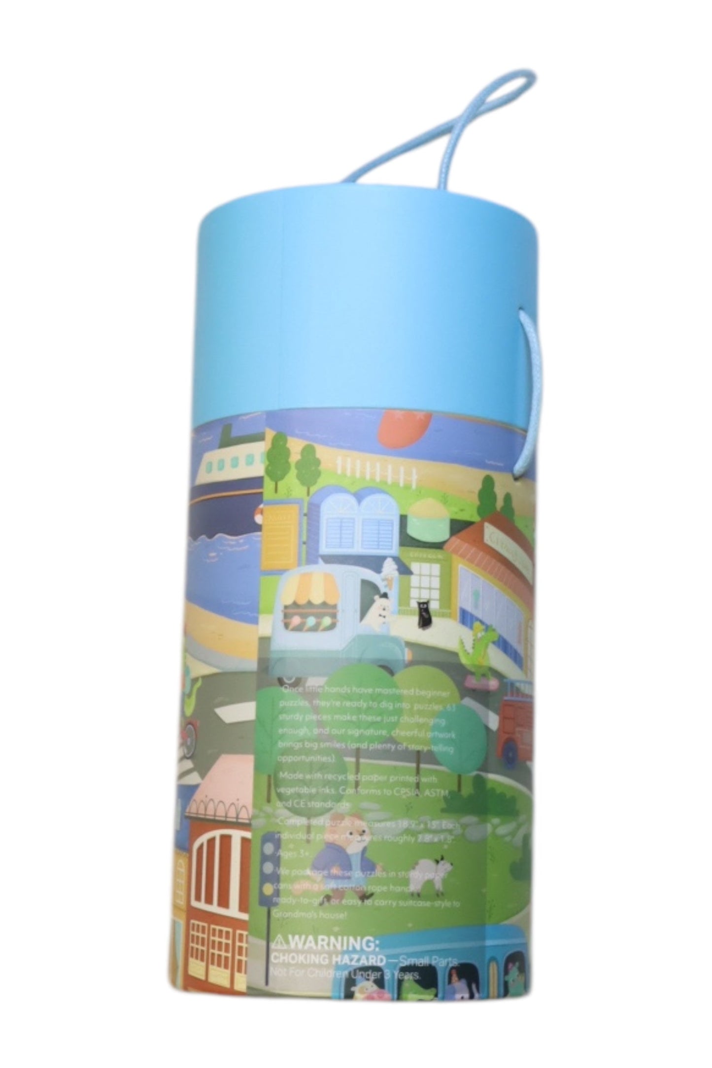 Pinwheel Puzzle + Poster Busy Transportation O/S