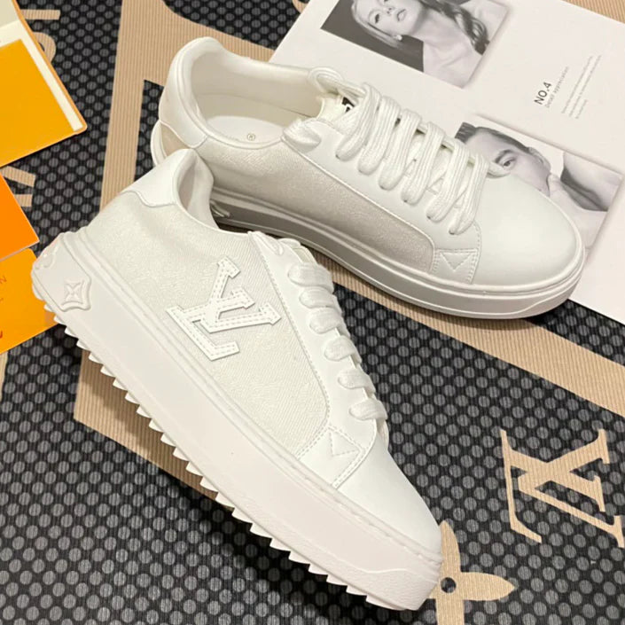 Lv Patchwork Denim Casual Shoes 1025030401