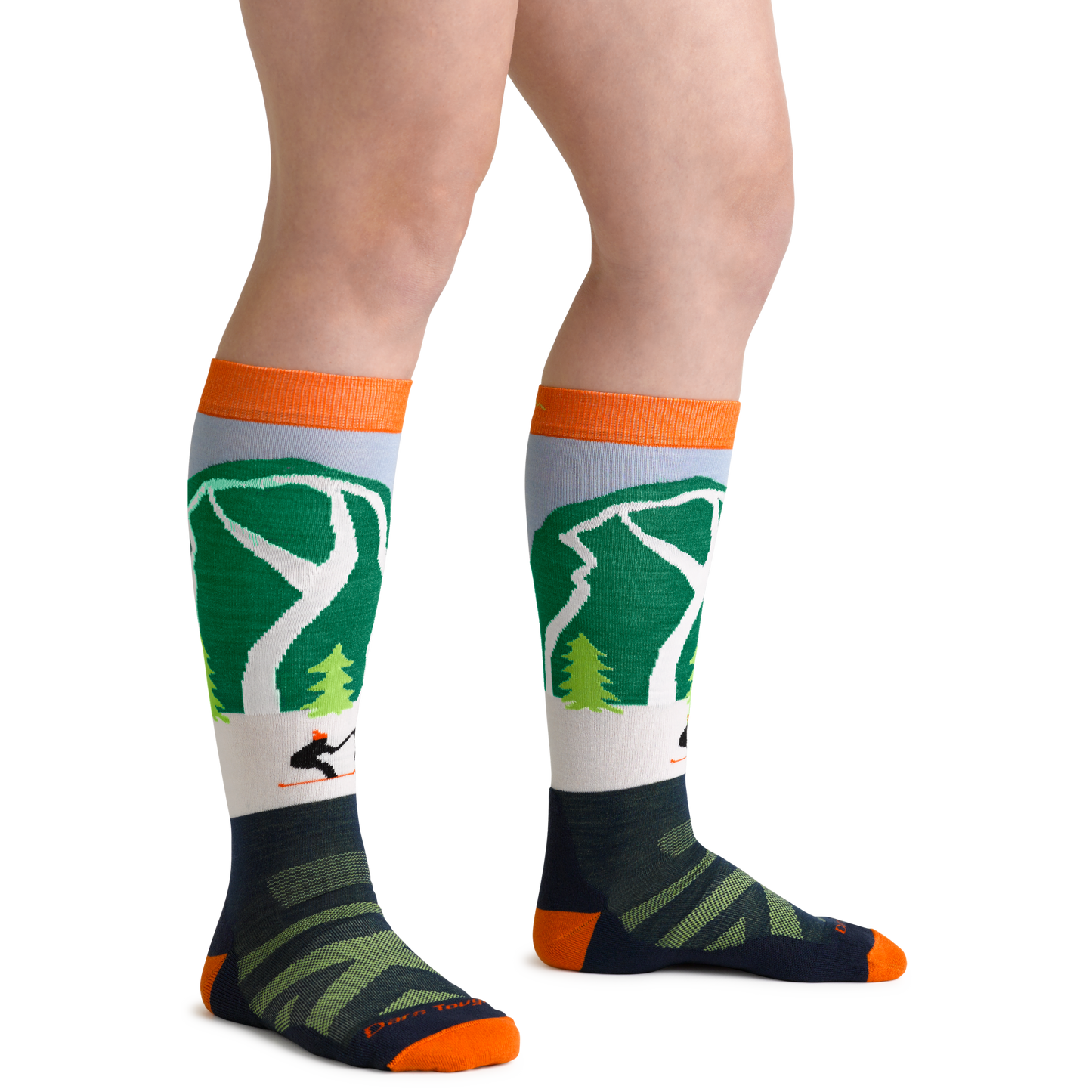 Kids Pow Cow Over-the-Calf Midweight Ski & Snowboard Sock-Last Chance