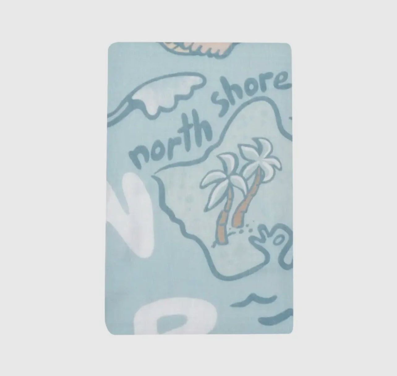 Surfing ABCs Muslin Swaddle Blanket