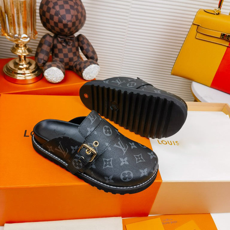 Printed Round Toe Slippers 03136
