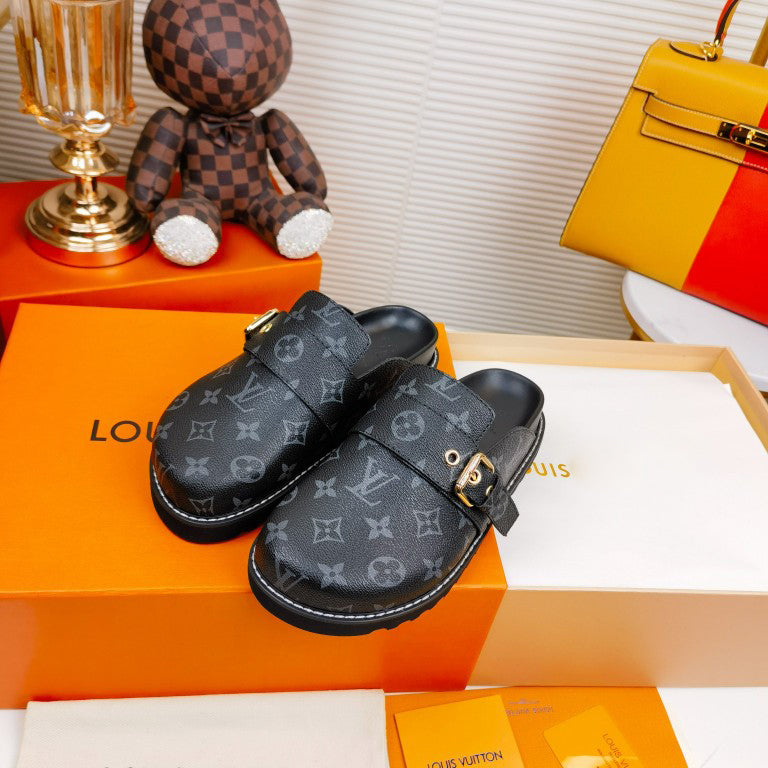 Printed Round Toe Slippers 03136