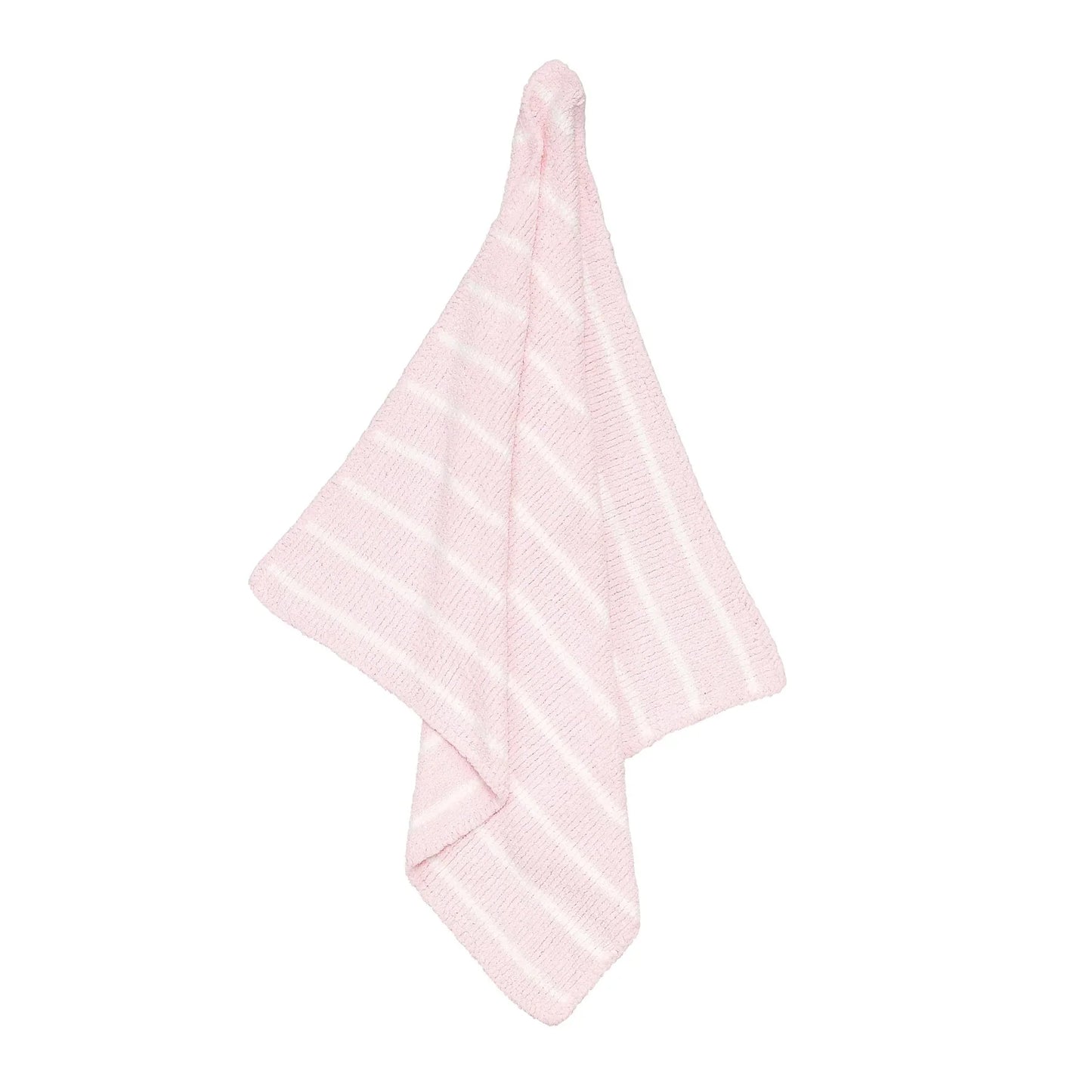 Chenille Blanket- Pink & Ivory