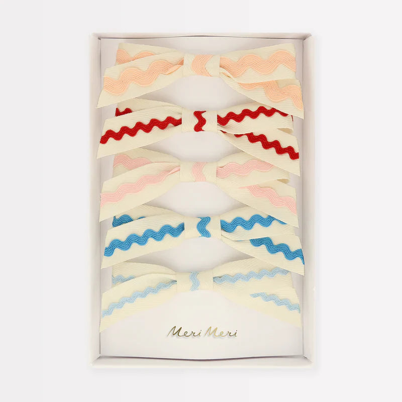 Ric Rac Bow Clip Set