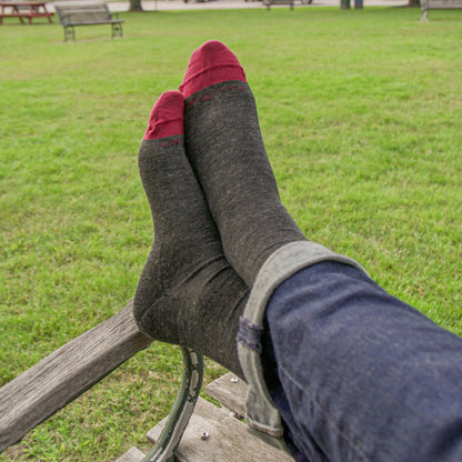 Men's Solid Crew Lightweight Lifestyle Socks