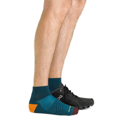 Men's Run Quarter Cushioned Ultra-Lightweight Running Socks