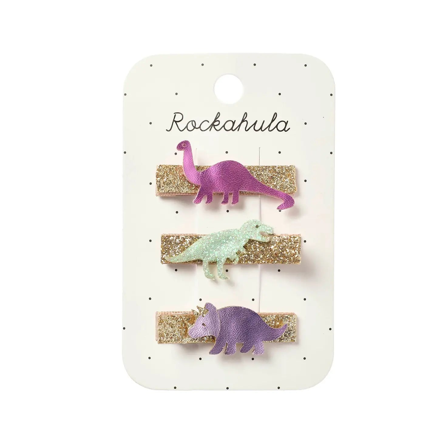 Shimmery Dino Clips