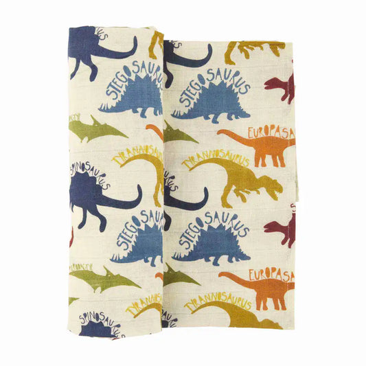 Dino Muslin Swaddle