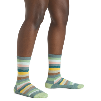 Women's Mystic Stripe Crew Lightweight Lifestyle Socks