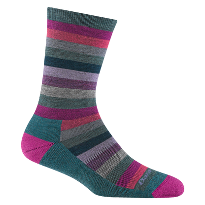 Women's Mystic Stripe Crew Lightweight Lifestyle Socks