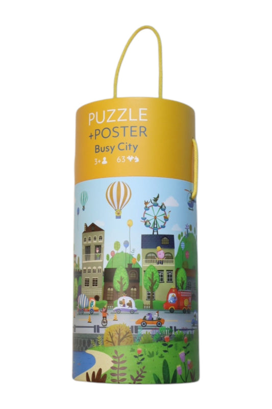 Pinwheel Busy City Puzzle + Poster O/S
