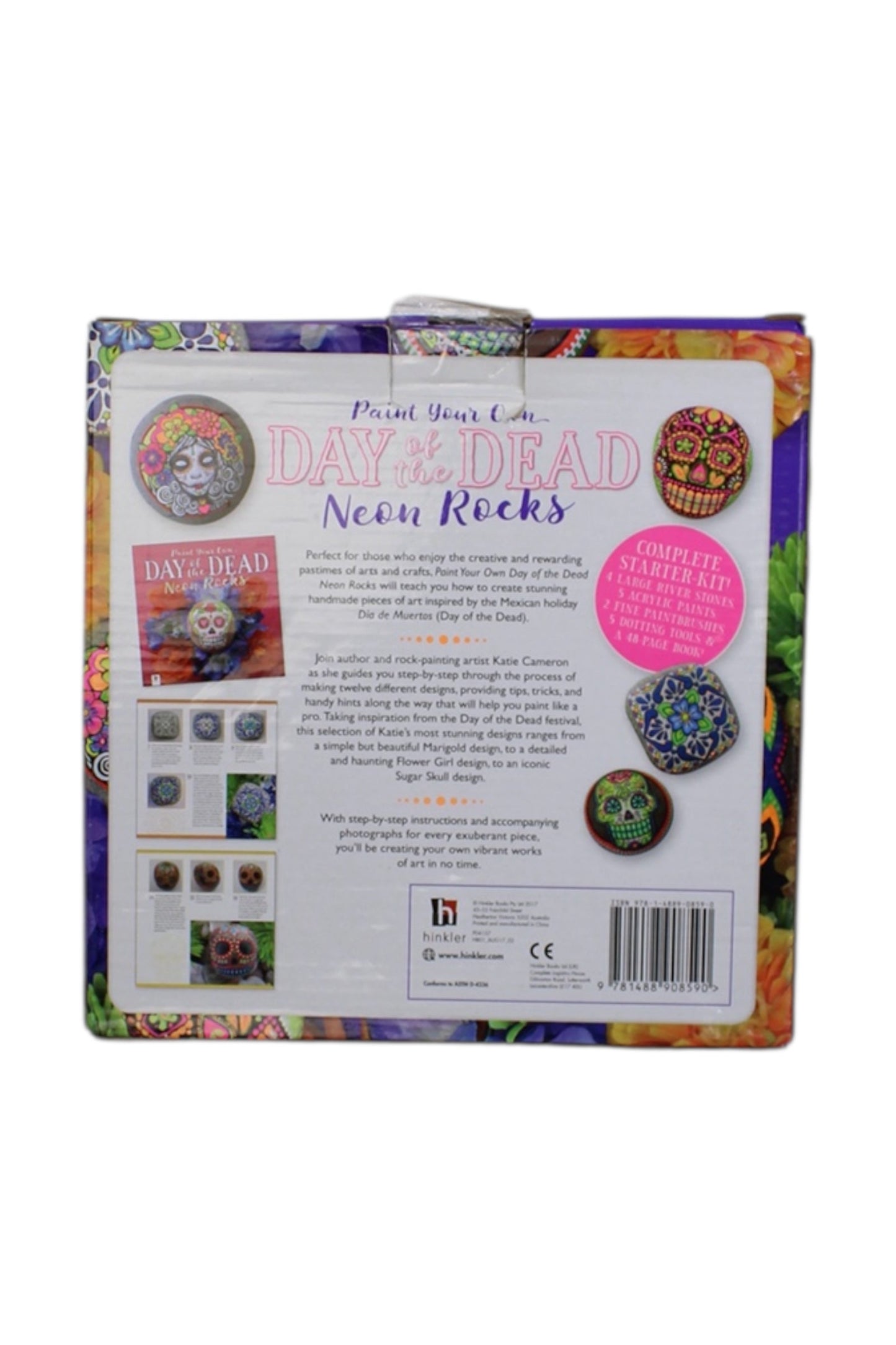 Hinkler Day Of The Dead Neon Rocks Craft Kit O/S
