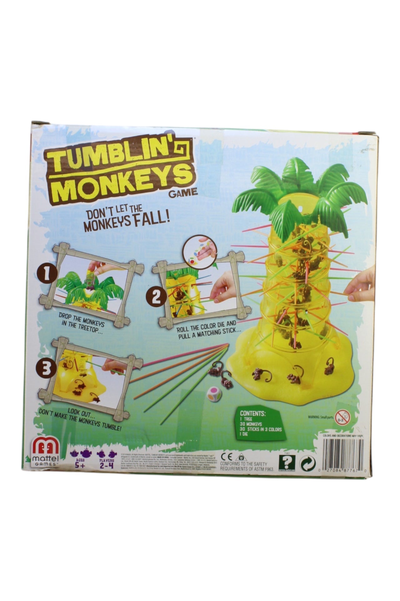 Mattel Tumblin' Monkeys Board Game O/S