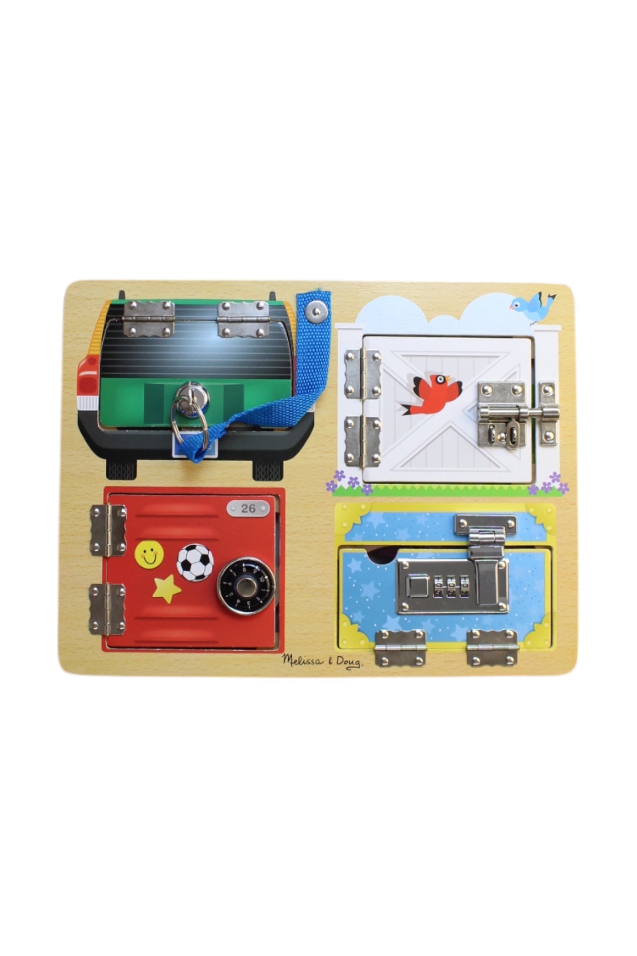 Melissa & Doug Deluxe Latches Board Puzzle - O/S