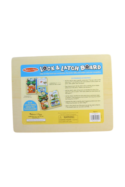 Melissa & Doug Deluxe Latches Board Puzzle - O/S