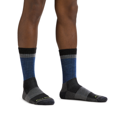 Men's Heady Stripe Micro Crew Lightweight Hiking Socks