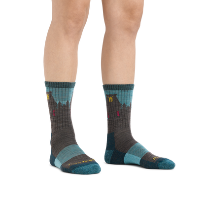 Women's Bear Town Micro Crew Lightweight Hiking Socks