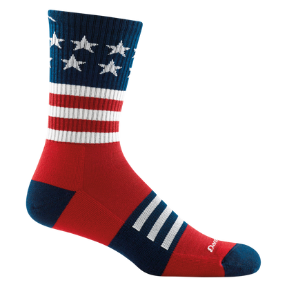 Men's Captain Stripe Micro Crew Lightweight Hiking Socks