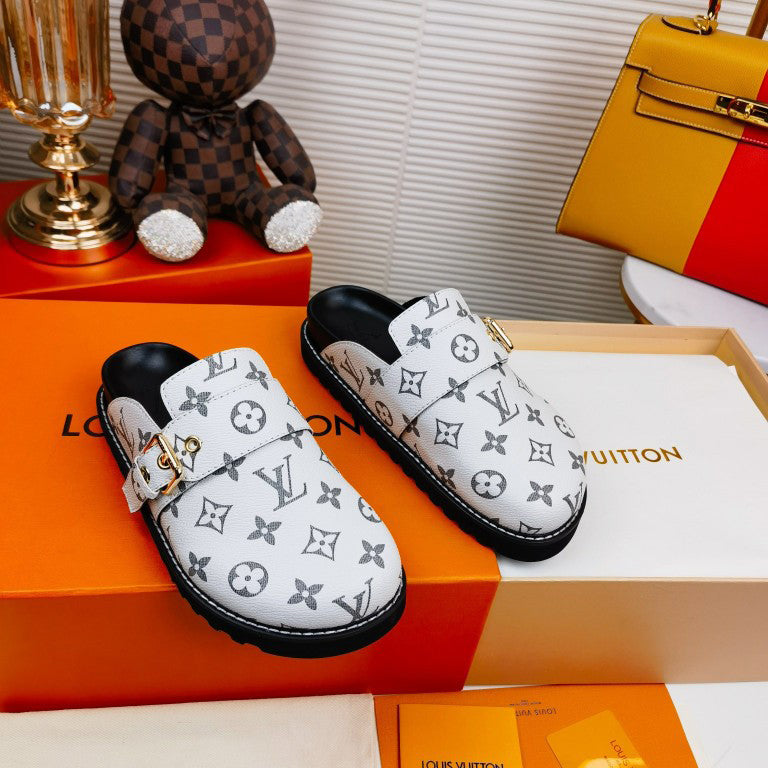 Printed Round Toe Slippers 03136