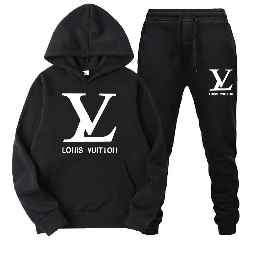 Fashion Versatile Women's Hoodie Two-piece Set 1023112715
