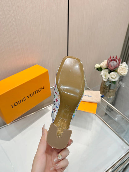 2025 Spring and Summer Multicolor Women's High Heels Sandals XC042504014