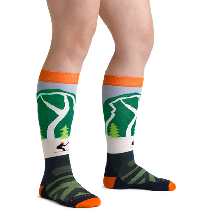 Kids Pow Cow Over-the-Calf  Midweight Ski & Snowboard Sock-Last Chance