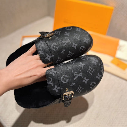 Printed Round Toe Slippers 03136