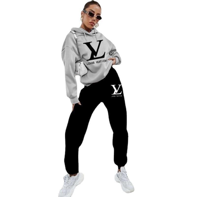 Fashion Versatile Women's Hoodie Two-piece Set 1023112715