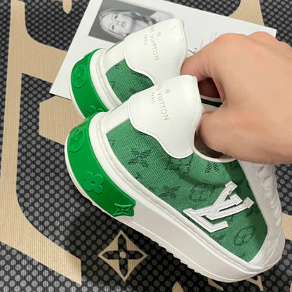 Lv Patchwork Denim Casual Shoes 1025030401