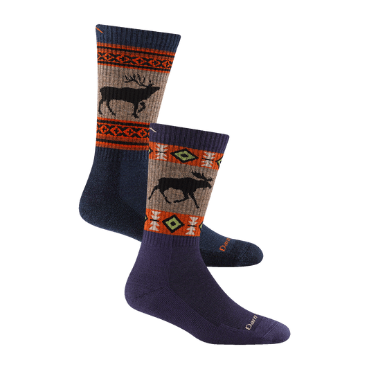 Men's and Women's Hiker Boot Sock 2-Pack Hiking Socks
