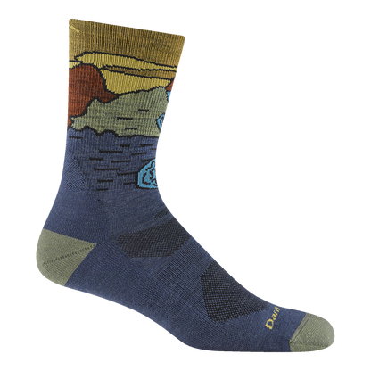 Men's Chasing Waterfalls Micro Crew Lightweight Hiking Socks