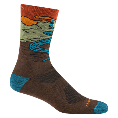 Men's Chasing Waterfalls Micro Crew Lightweight Hiking Socks