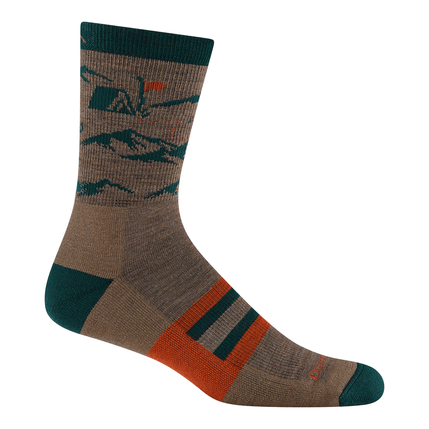 Men's Hike Hike Hut Micro Crew Midweight Hiking Socks