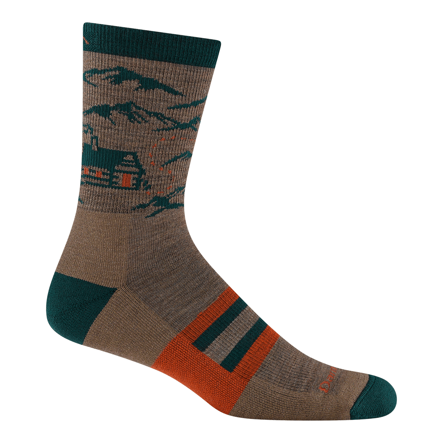 Men's Hike Hike Hut Micro Crew Midweight Hiking Socks