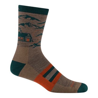 Men's Hike Hike Hut Micro Crew Midweight Hiking Socks