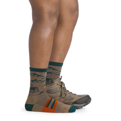Men's Hike Hike Hut Micro Crew Midweight Hiking Socks