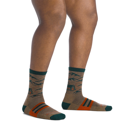 Men's Hike Hike Hut Micro Crew Midweight Hiking Socks
