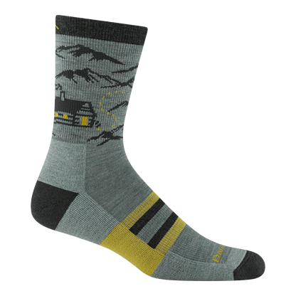 Men's Hike Hike Hut Micro Crew Midweight Hiking Socks