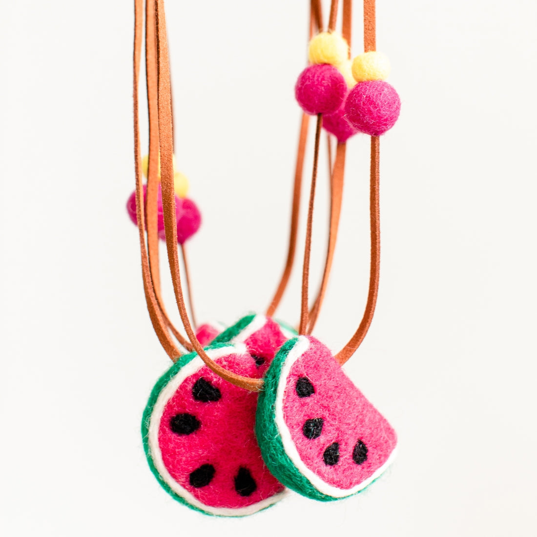 Felt Watermelon Necklace