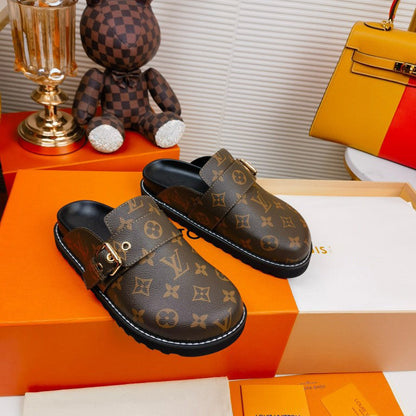 Printed Round Toe Slippers 03136