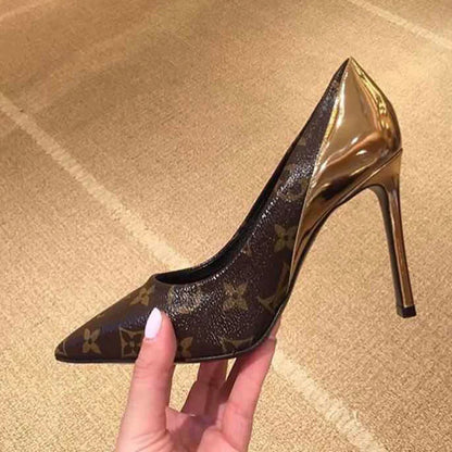 New fashionable and versatile presbyopia 10 cm high heels 1024022118