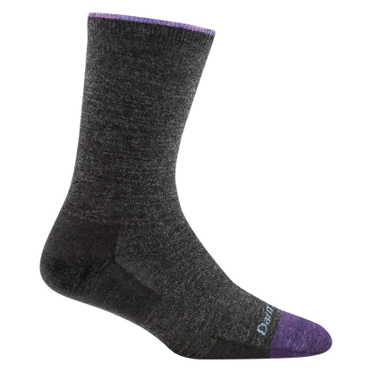 Women's Solid Basic Crew Lightweight Lifestyle Socks
