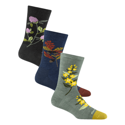 Women's Blossom Bouquet Lifestyle Crew 3-Pack