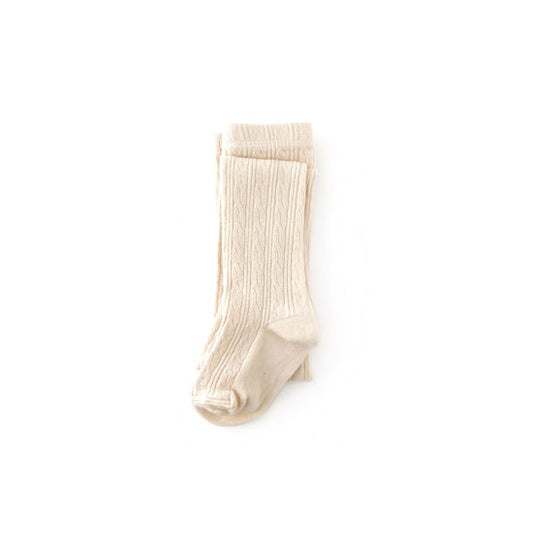 Vanilla Cable Knit Tights
