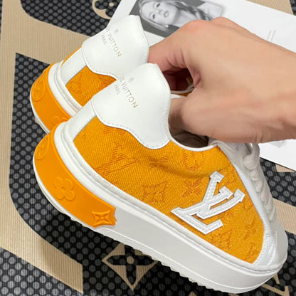 Lv Patchwork Denim Casual Shoes 1025030401