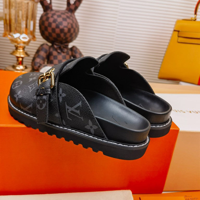 Printed Round Toe Slippers 03136
