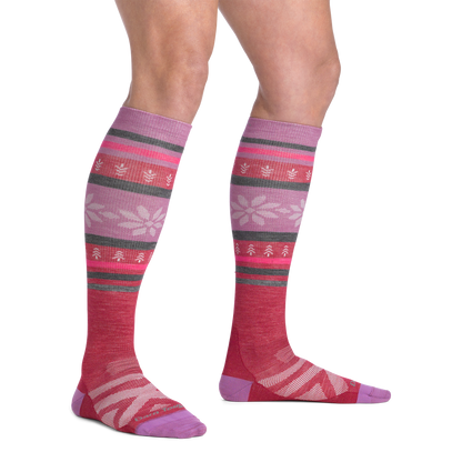 Women's Alpine Over-the-Calf Lightweight Ski & Snowboard Socks