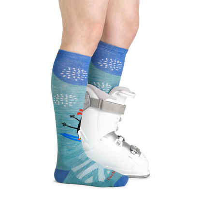 Women's Penguin Peak Over-The-Calf  Midweight Ski & Snowboard Sock-Last Chance