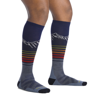 Men's Steep Lines Over-the-Calf Lightweight Ski & Snowboard Socks