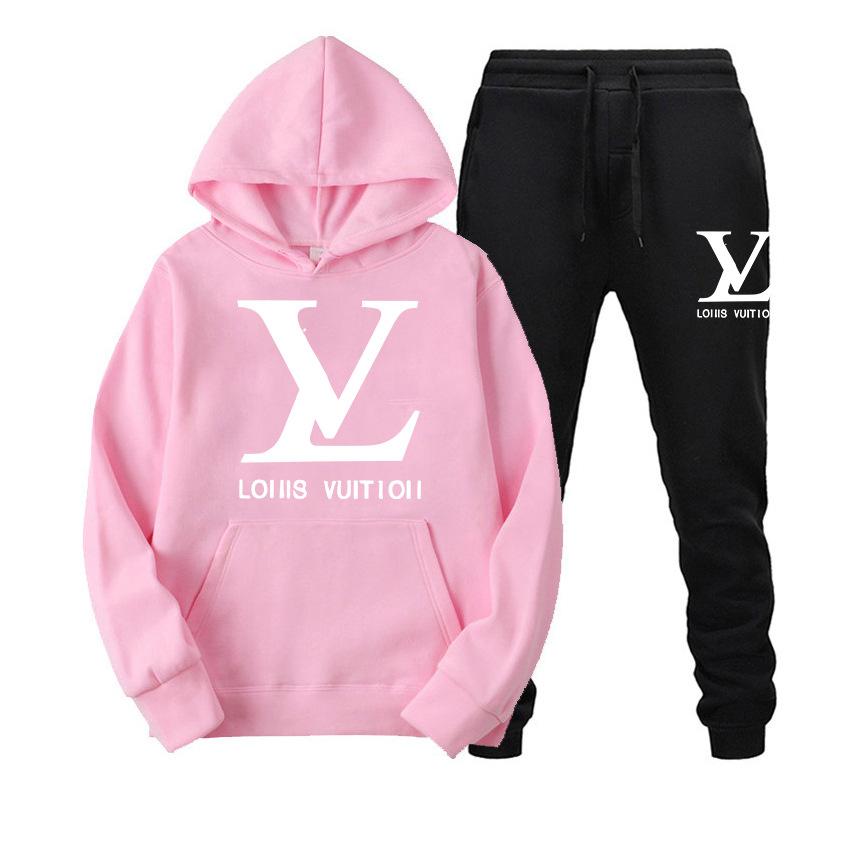 Fashion Versatile Women's Hoodie Two-piece Set 1023112715
